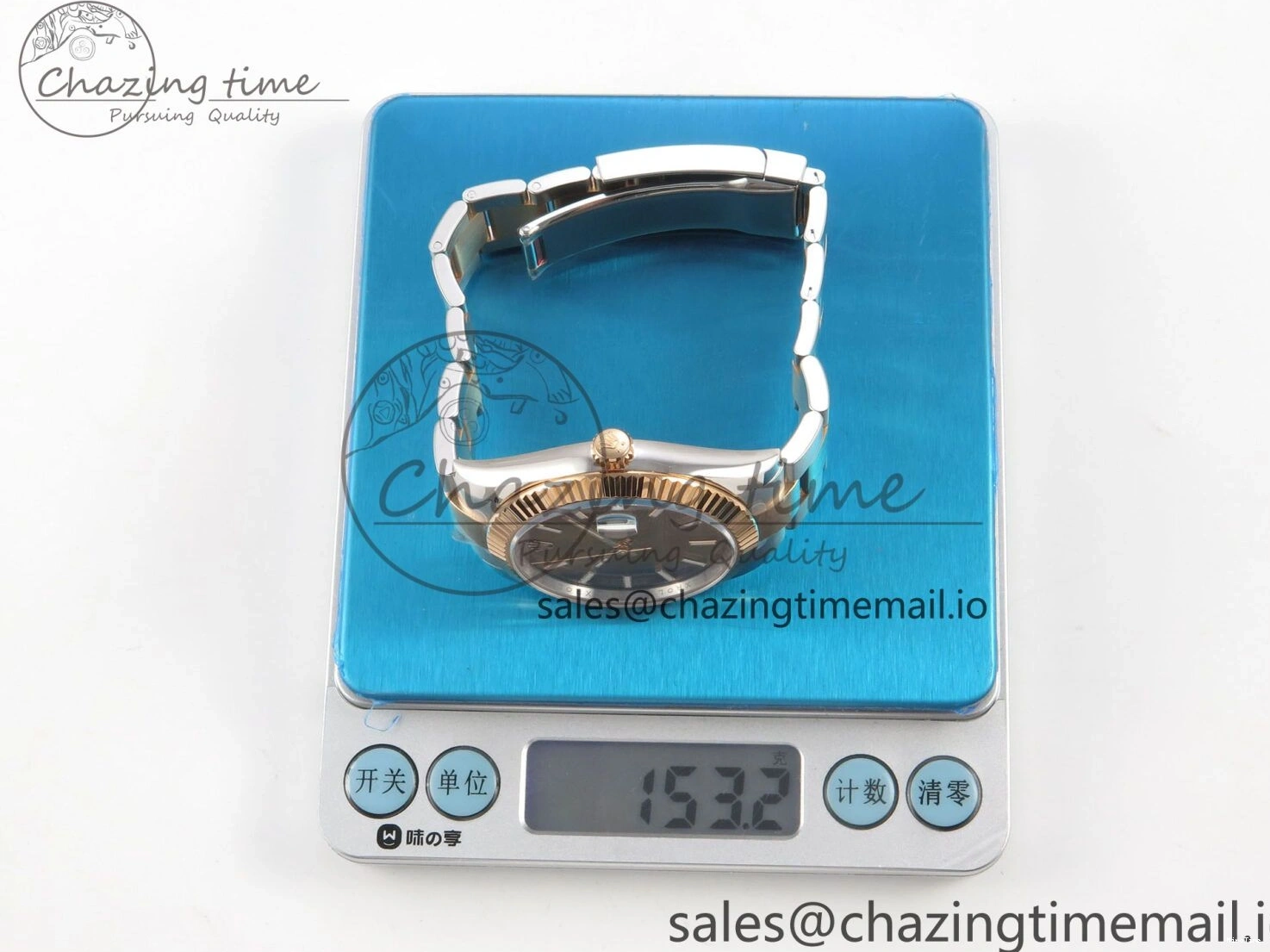 MiroTime 0210 Effortless DateJust 41 126331 SS RG ARF 1:1 Best Edition Brown Stick Dial on Oyster Bracelet SH3235 (Weighted) 201